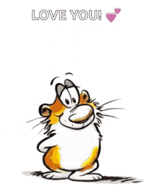 a cartoon cat is holding a balloon with a smiley face on it .
