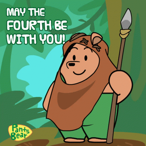 May The Fourth Be With You Star Wars GIF - May The Fourth Be With You Star Wars Pants Bear GIFs