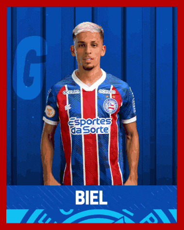 a soccer player with the name biel on the bottom right