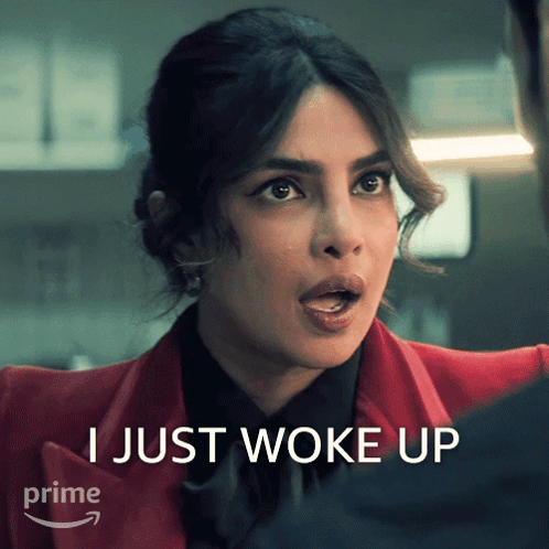 I Just Woke Up Nadia Sinh GIF - I Just Woke Up Nadia Sinh Priyanka Chopra Jonas GIFs