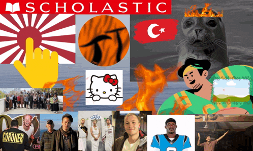 a collage of pictures with the word scholastic on the top