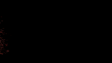 a black background with red letters that spell out the word " dust "