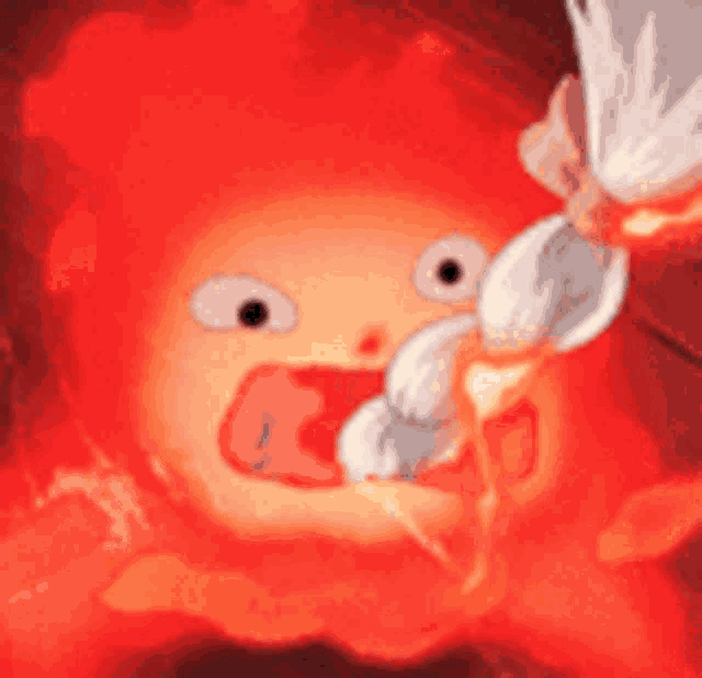 Howls Moving Castle Calcifer GIF - Howls Moving Castle Calcifer Hair -  Discover & Share GIFs