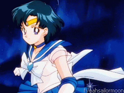 Sailor Mercury Transform GIF - Sailor Mercury Transform Anime Girl GIFs