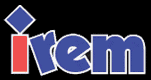 a blue and red logo for item with a diamond in the middle .