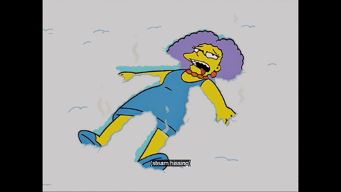 Selma The Simpsons GIF - Selma The Simpsons Melting GIFs