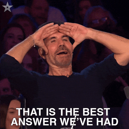 That Is The Best Answer We'Ve Had Simon Cowell GIF - That Is The Best Answer We'Ve Had Simon Cowell Britain'S Got Talent GIFs