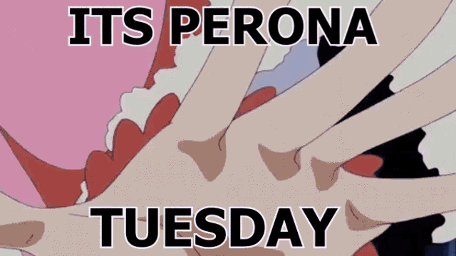 a poster that says its perona tuesday with a picture of a person