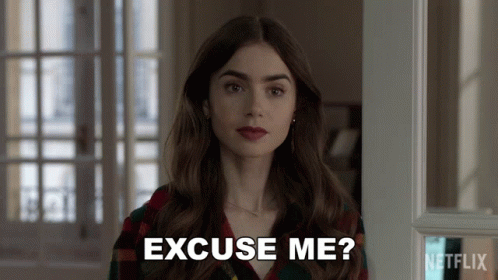 Excuse Me Emily Cooper GIF - Excuse Me Emily Cooper Lily Collins GIFs