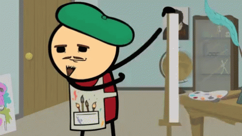Artist Painting GIF - Artist Painting Cyanide And Happiness GIFs