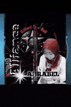 a picture of a girl with a purple hijab and the word abel