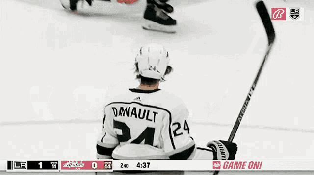 a hockey player with the name danault on his jersey