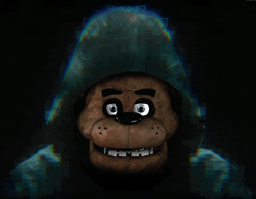 a poster for five nights at freddy 's with a teddy bear and the words join the rebellion