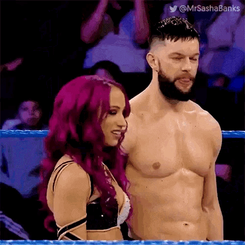 Sasha Banks High Five GIF