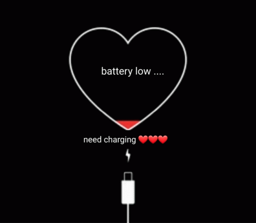 Heart Battery Low Need Charging Charging GIF - Heart Battery Low Need Charging Charging Heart Charging GIFs