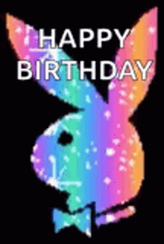Happy Birthday Playboy Bunny GIF - Happy Birthday Playboy Bunny Sparkles GIFs