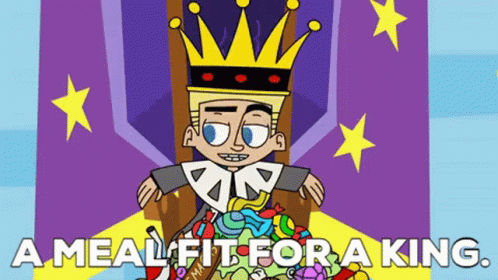 Johnny Test A Meal Fit For A King GIF - Johnny Test A Meal Fit For A King Big Meal GIFs