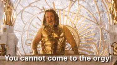 Cannot Come Thor GIF - Cannot Come Thor Zeus GIFs