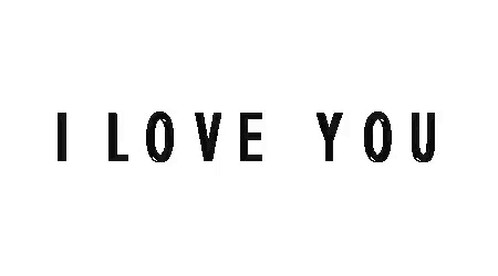 i love you is written in black on a white background .