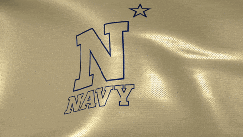 a flag with the letter n and the word navy