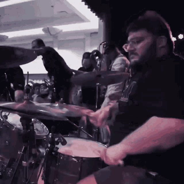 Playing Drums Koyo GIF - Playing Drums Koyo Straight North Song GIFs