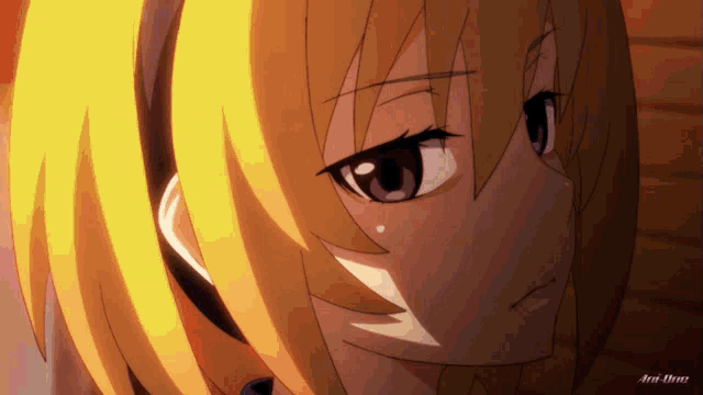 a close up of a girl 's face with the word art on the bottom left