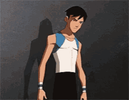 a cartoon of a man punching a wall with his fist
