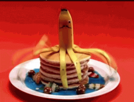 Balanced Breakfast Pancakes GIF - Balanced Breakfast Pancakes Bananas GIFs