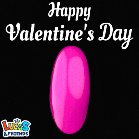 a pink heart with the words happy valentine 's day in white letters