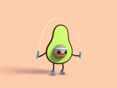 Avocado Gym GIF - Avocado Gym Workout GIFs