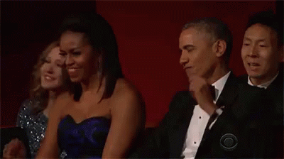 Oh Yes GIF - Barack Obama Michelle Obama Clap GIFs