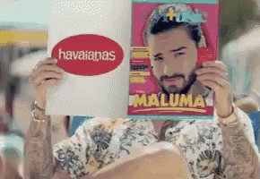 Maluma / Havaianas / Praia / Revista GIF - Maluma Maluma Brasil Havaianas GIFs