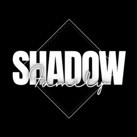 the word shadow is on a purple square