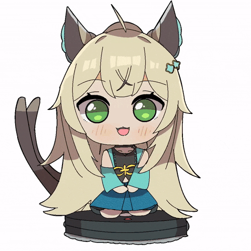 a cartoon drawing of a girl with long blonde hair