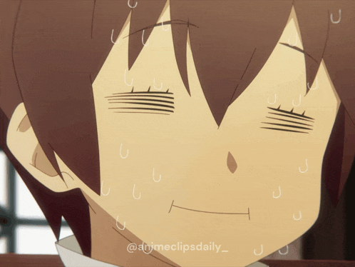 a close up of a person 's face with the hashtag animeclipsdaily_