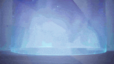 a purple and blue background with a circle in the center