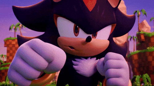 shadow the hedgehog from the video game sonic the hedgehog is shown