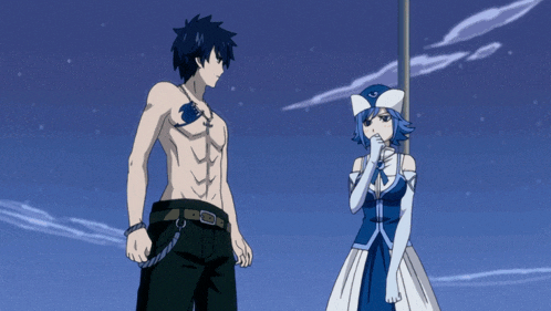 a man and a woman standing next to each other