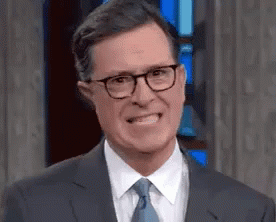 Stephen Colbert  / Preocupado / Eita / E Agora? GIF - Stephen Colbert Worried Uh Oh GIFs