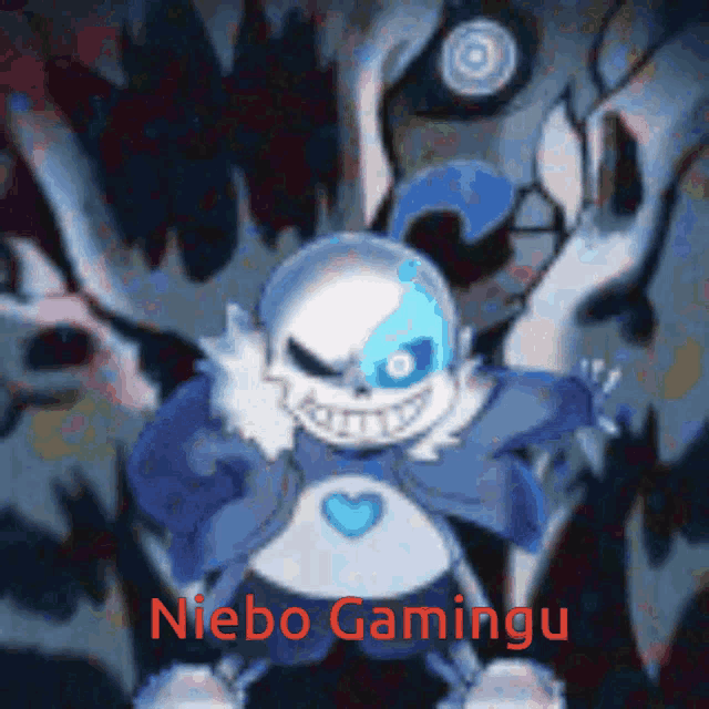 a picture of a cartoon character with the words niebo gamingu on it
