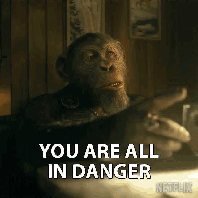 You Are All In Danger Pogo GIF - You Are All In Danger Pogo The Umbrella Academy GIFs