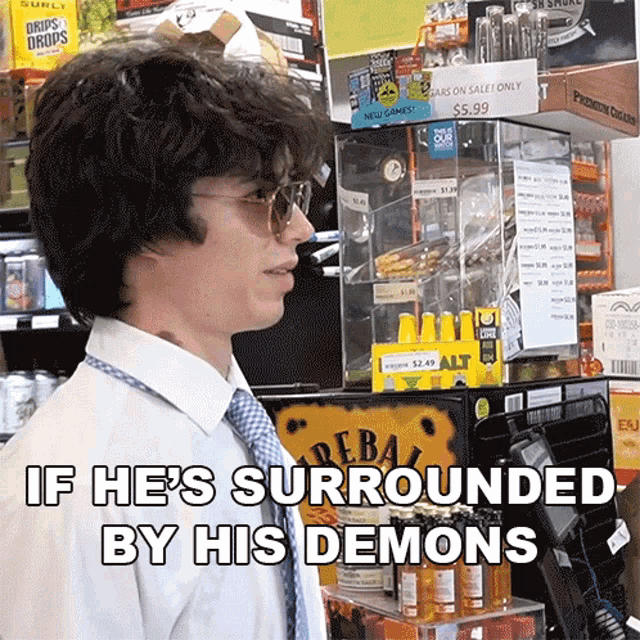 If Hes Surrounded My His Demons I Think It Will Force Him To Confront Them GIF - If Hes Surrounded My His Demons I Think It Will Force Him To Confront Them Lofe GIFs