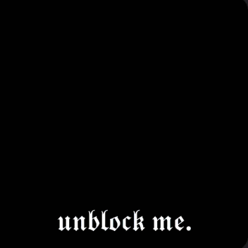 a picture of a girl with the words unblock me on the bottom