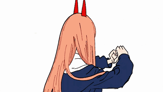 a cartoon drawing of a girl with long hair
