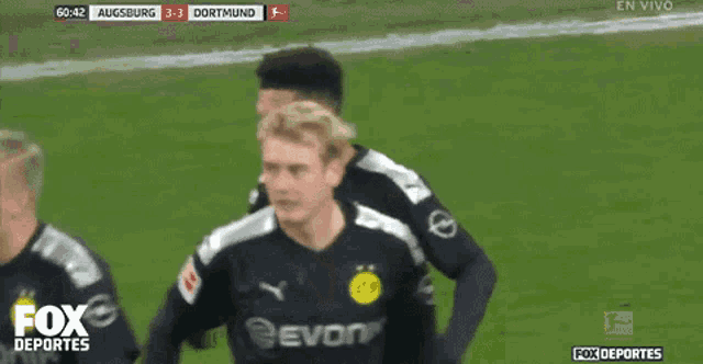 a fox deportes soccer game is being played