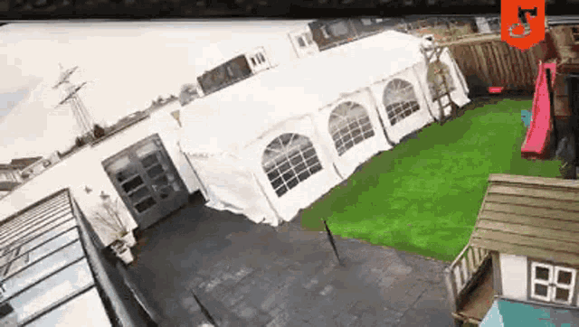 Blown Away Tent GIF - Blown Away Tent See You Later GIFs