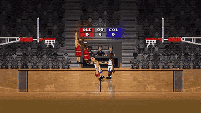 a basketball game is being played with a score of 88 to 6