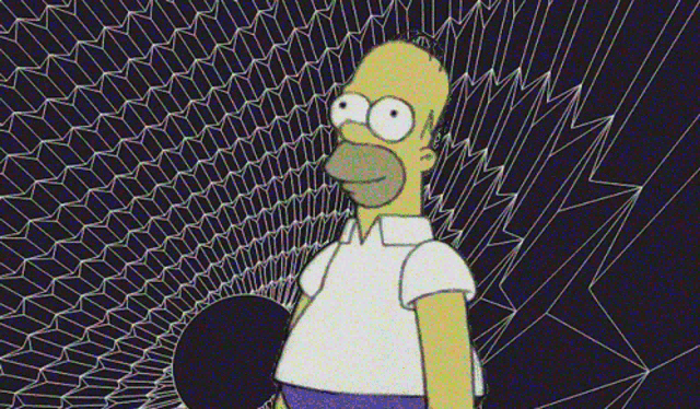 a cartoon of homer simpson with the words gorkblorf written on the bottom
