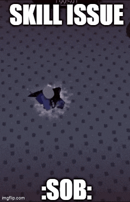 a screenshot of a video game called skill issue sob