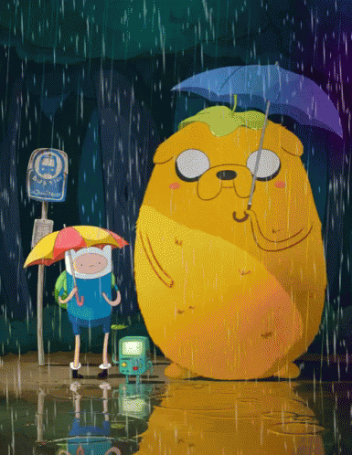 Adventure Time Finn And Jake GIF - Adventure Time Finn And Jake Rain GIFs